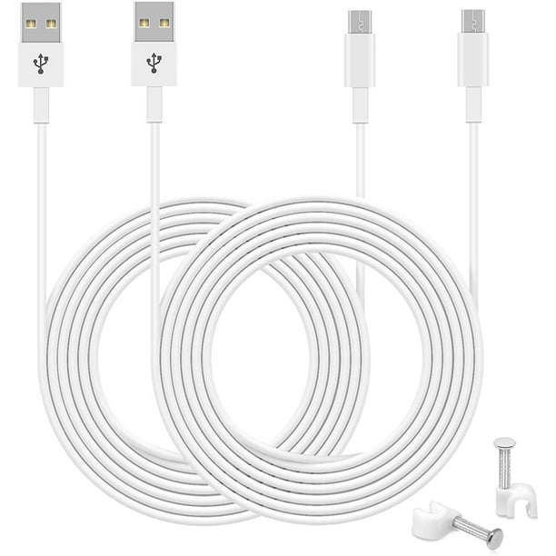 3-Pack 26ft Power Extension Cable Compatible for Wyze Cam Xbox Controller Security Camera Blink Micro USB Charger Cable USB to Micro USB Durable Charging and Data Sync Cord Echo Auto Oculus 3-Pack 26ft Power Extension Cable Compatible for Wyze Cam Xbox Controller Security Camera Blink Micro USB Charger Cable USB to Micro USB Durable Charging and Data Sync Cord Echo Auto Oculus